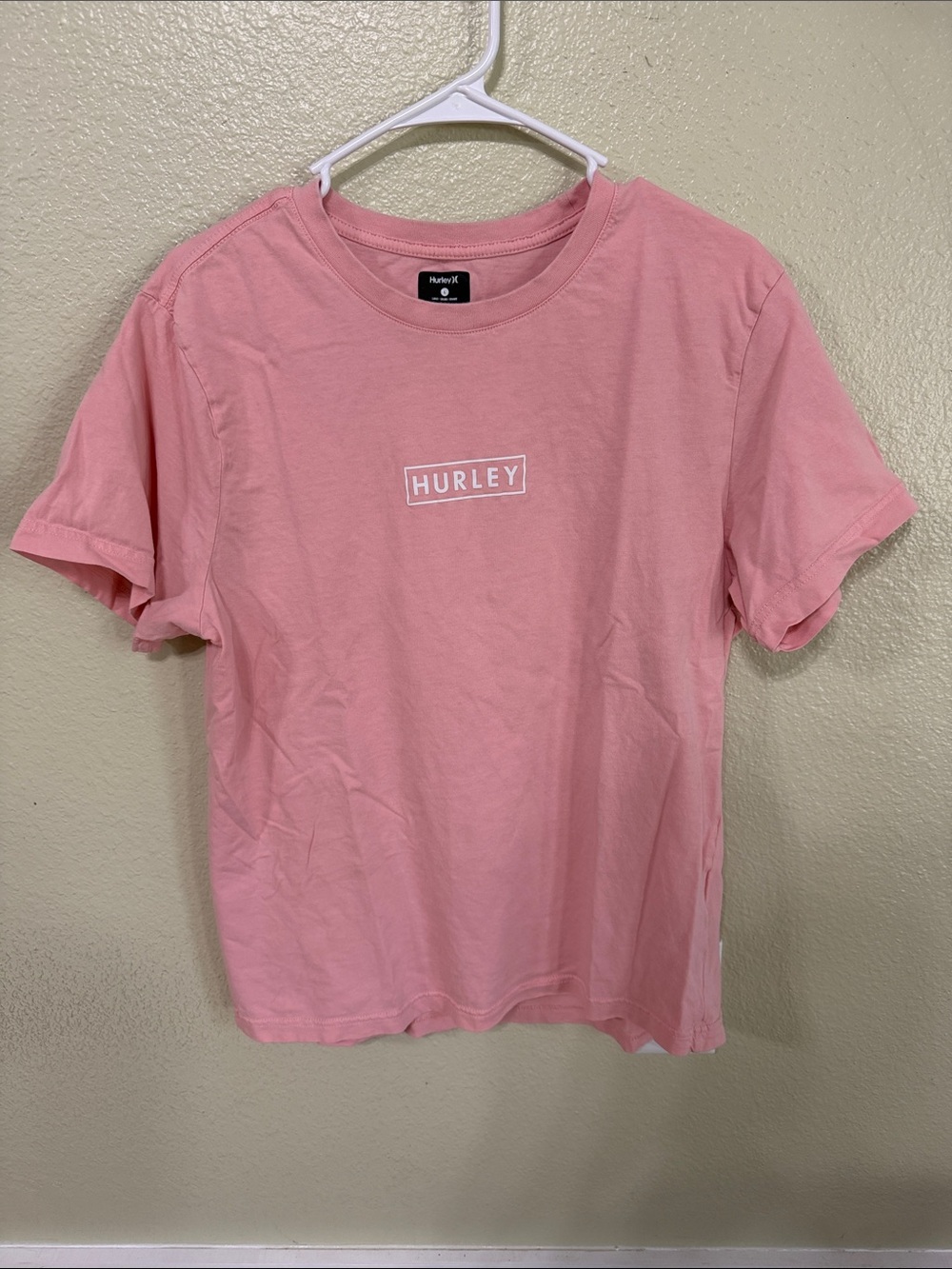 Hurley Pink Short Sleeve Logo T-Shirt